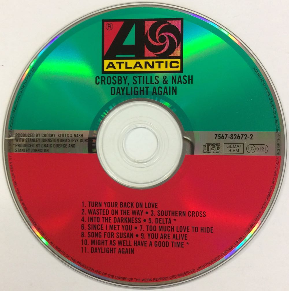 Daylight Again - Crosby, Stills & Nash (CD - 39) music collectible [Barcode 075678267222] - Main Image 4