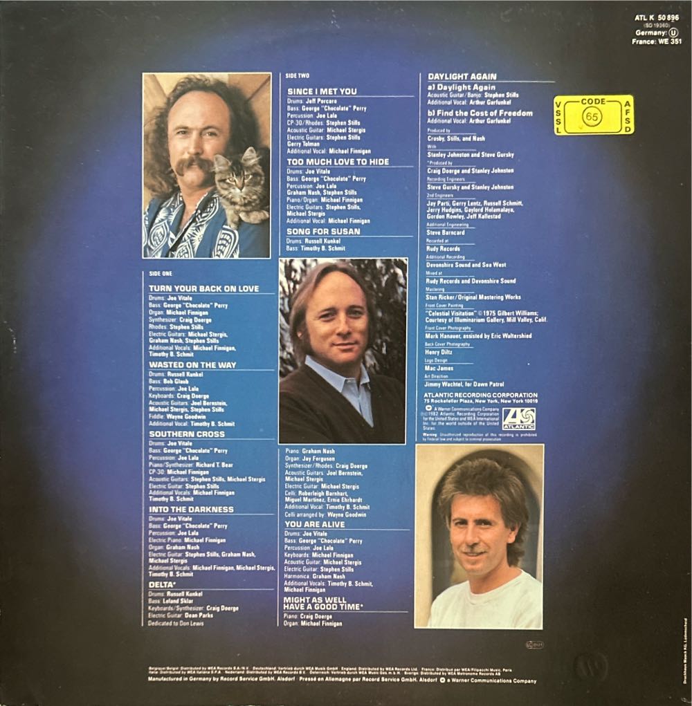 Daylight Again - Crosby, Stills & Nash (CD - 40) music collectible [Barcode 081227972455] - Main Image 2