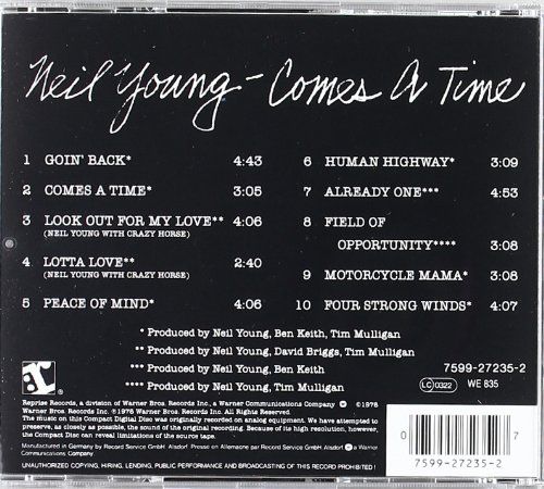 Comes A Time - Young, Neil (CD - 35:39) music collectible [Barcode 075992723527] - Main Image 2