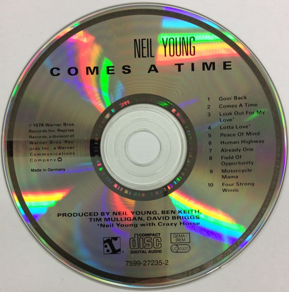Comes A Time - Young, Neil (CD - 35:39) music collectible [Barcode 075992723527] - Main Image 4