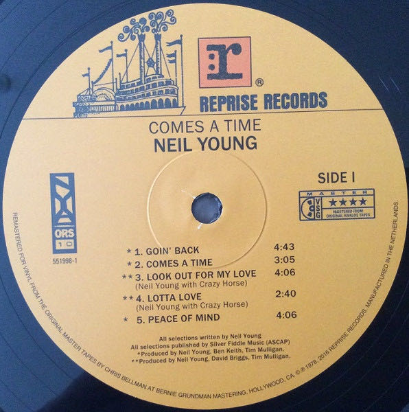 Comes A Time (NYA) - Neil Young (12” - 36) music collectible [Barcode 093624917588] - Main Image 3