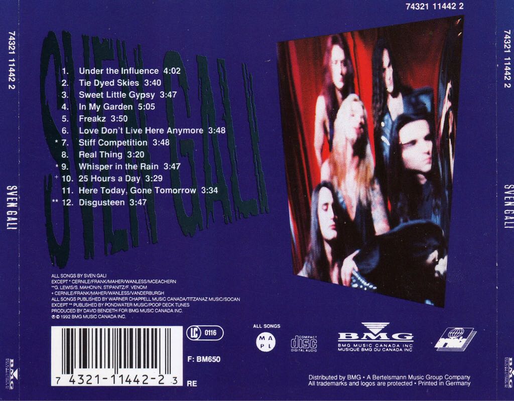 Sven Gali - Sven Gali (CD) music collectible [Barcode 743211144223] - Main Image 2