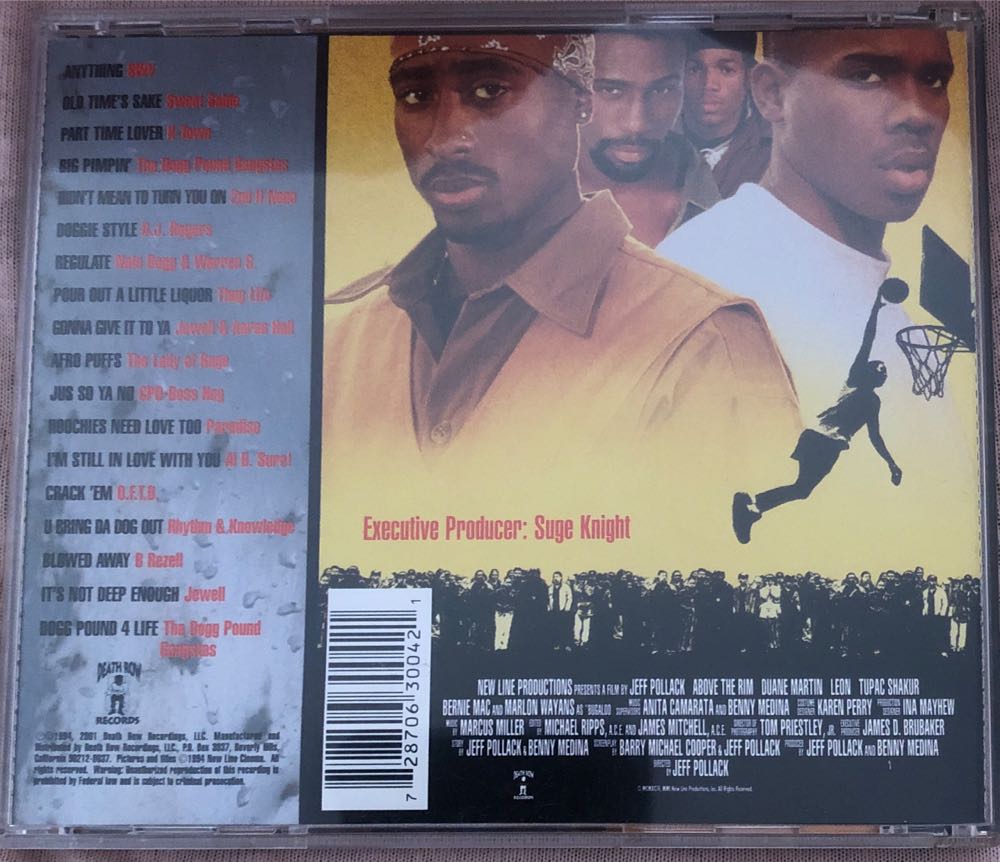 Above The Rim Soundtrack - Above The Rim Soundtrack (CD) music collectible [Barcode 728706300421] - Main Image 2