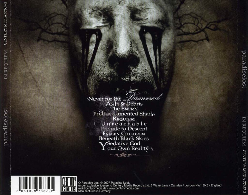 In Requiem - Paradise Lost (CD) music collectible [Barcode 727701833729] - Main Image 2