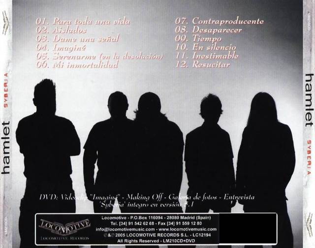 Syberia - Hamlet (CD) music collectible [Barcode 8436006724930] - Main Image 2