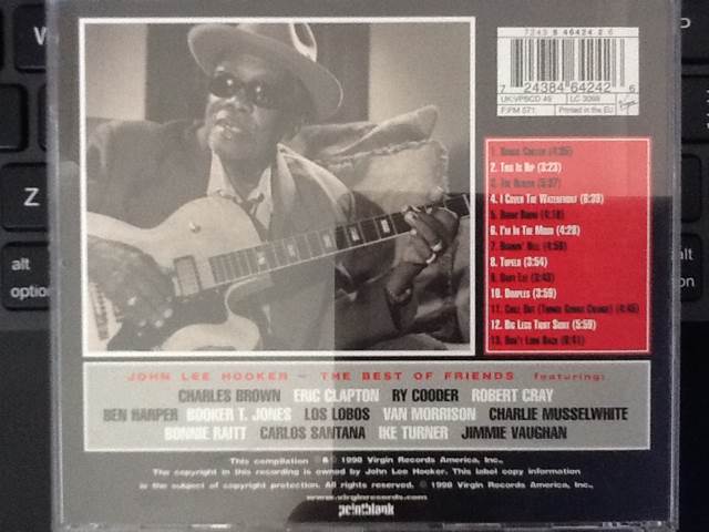 The Best Of Friends - John Lee Hooker (CD - 73) music collectible [Barcode 724384642426] - Main Image 2