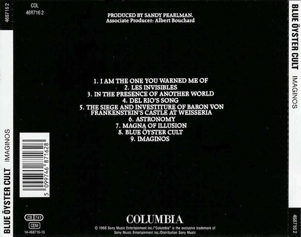 Imaginos - Blue Oyster Cult (CD - 55) music collectible [Barcode 5099746871628] - Main Image 2