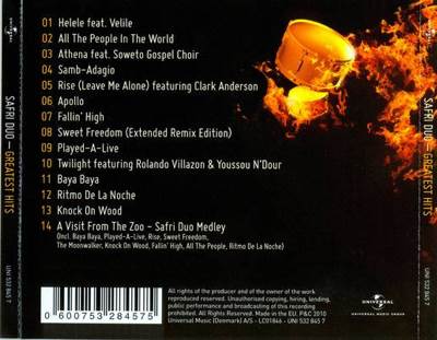 Safri Duo - Greatest Hits - Safri Duo music collectible - Main Image 2