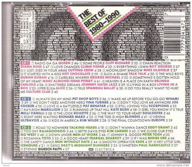 The Best Of 1980-1990 - Various (Cassette) music collectible - Main Image 2