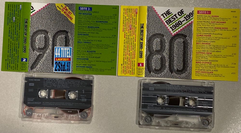 The Best Of 1980-1990 - Various (Cassette) music collectible - Main Image 3