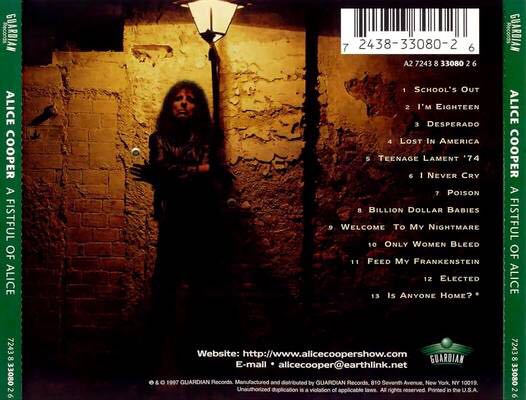 A Fistful Of Alice - Alice Cooper (CD - 50) music collectible [Barcode 724383308026] - Main Image 2