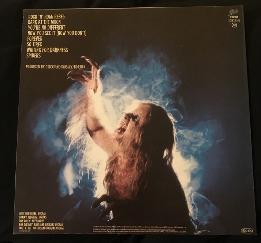 Bark At The Moon - Ozzy Osbourne (12”) music collectible - Main Image 2