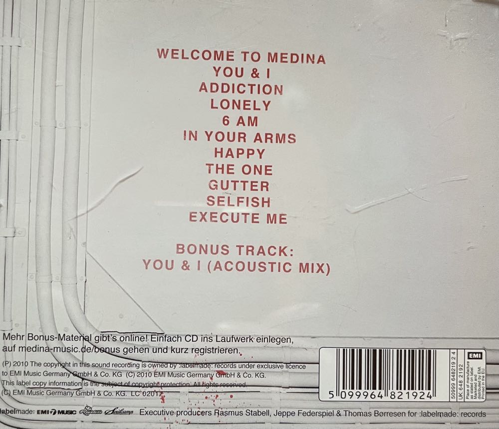 Welcome To Medina - Medina (CD) music collectible [Barcode 5099964821924] - Main Image 2