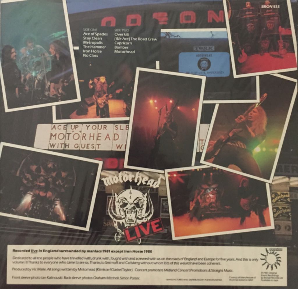 No Sleep ’til Hammersmith - Motorhead (12”) music collectible - Main Image 2