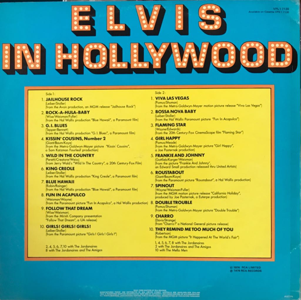 Elvis In Hollywood - Presley, Elvis (12”) music collectible - Main Image 2