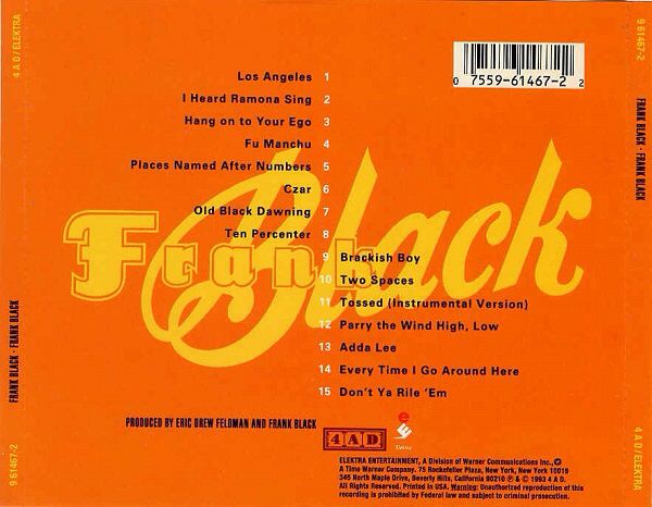 Frank Black - Frank Black (CD) music collectible [Barcode 5014436300424] - Main Image 2