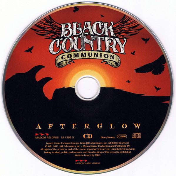 Black Country Communion - Afterglow - Black Country Communion (CD - 123) music collectible [Barcode 8712725739852] - Main Image 4