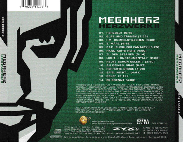 Herzwerk II - Megaherz (CD - 64) music collectible - Main Image 2