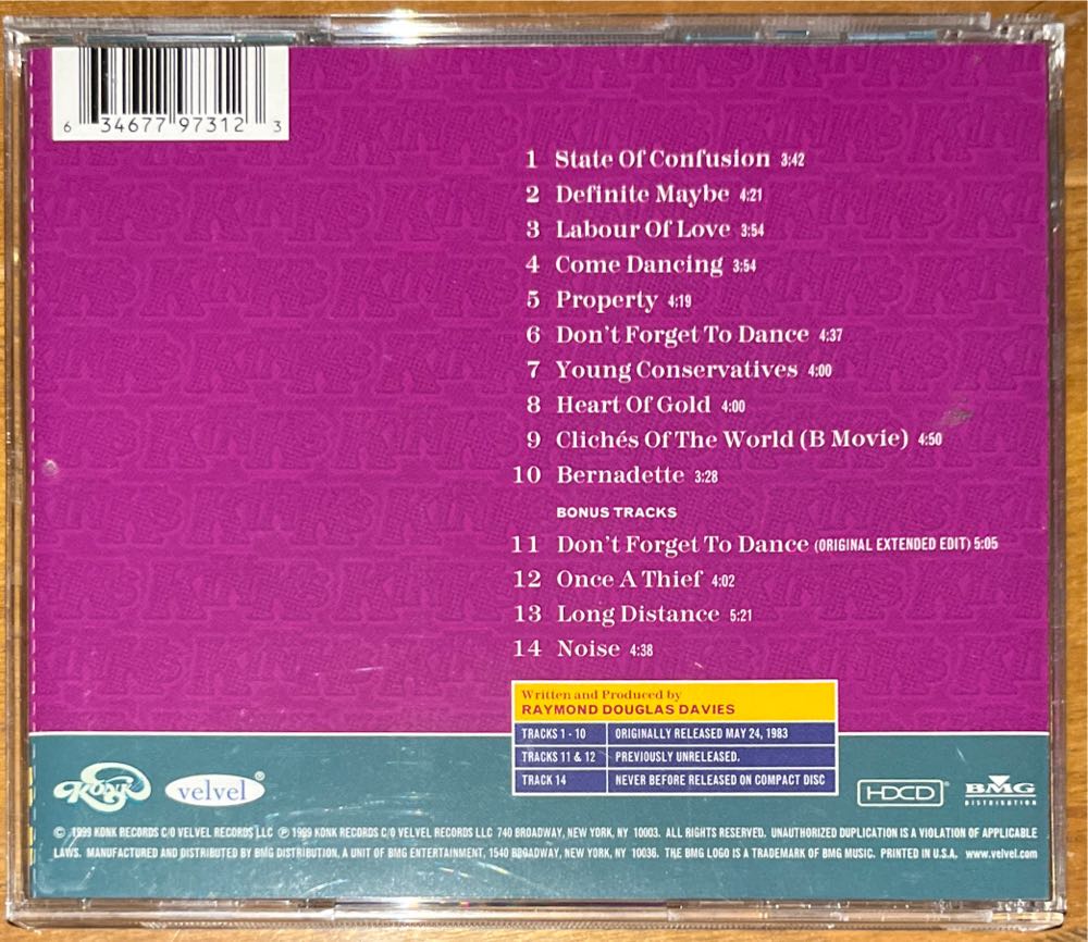 State Of Confusion - Kinks, The (CD) music collectible [Barcode 634677973123] - Main Image 2