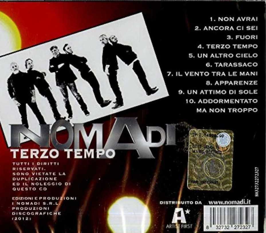 Terzo Tempo - Nomadi (CD) music collectible [Barcode 8032732272327] - Main Image 3
