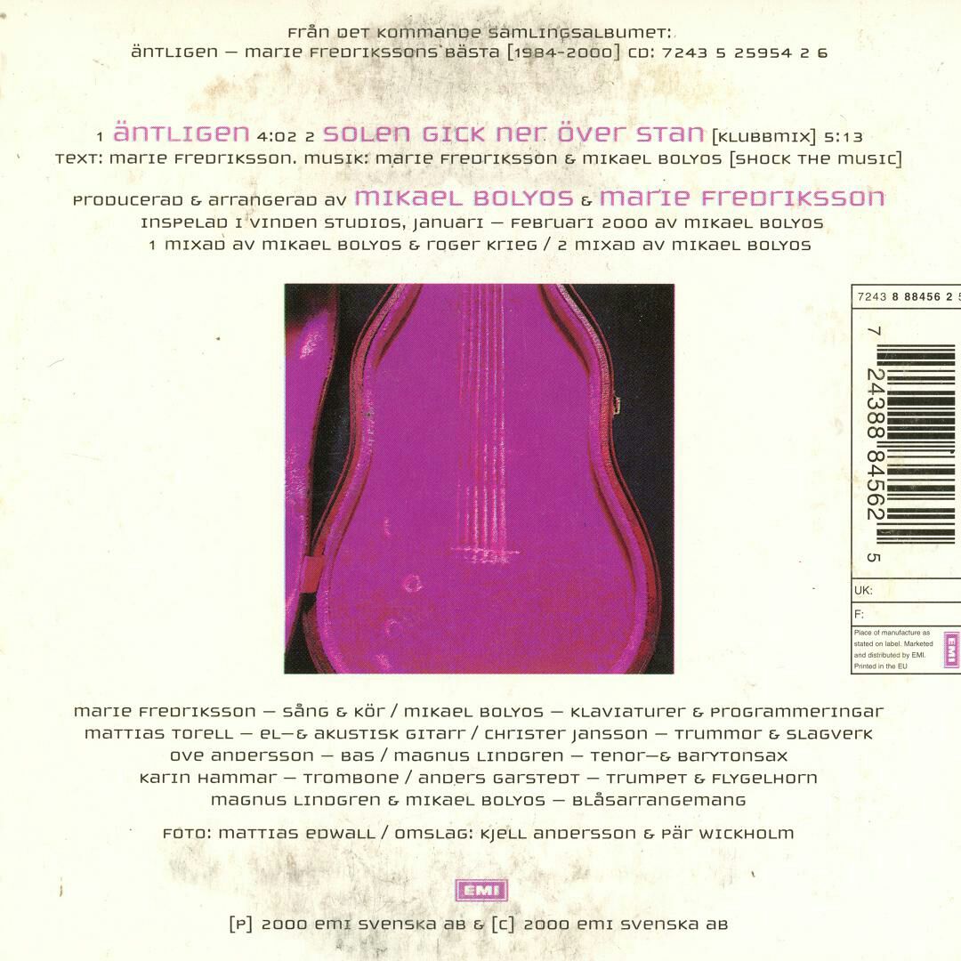 Äntligen - Marie Fredriksson (CD) music collectible [Barcode 724388845625] - Main Image 2