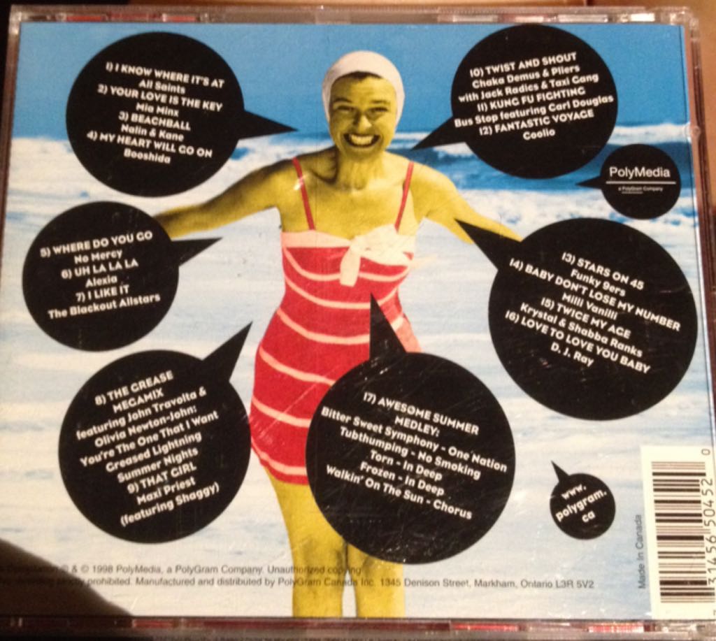 Awesome Summer 2 - ZZZVarious Artists (CD) music collectible [Barcode 731456504520] - Main Image 2