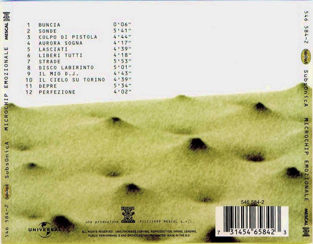 Microchip Emozionale - Subsonica (CD) music collectible [Barcode 731454658423] - Main Image 2