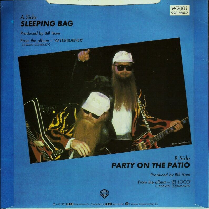 Sleeping Bag - ZZ Top (7”) music collectible - Main Image 2