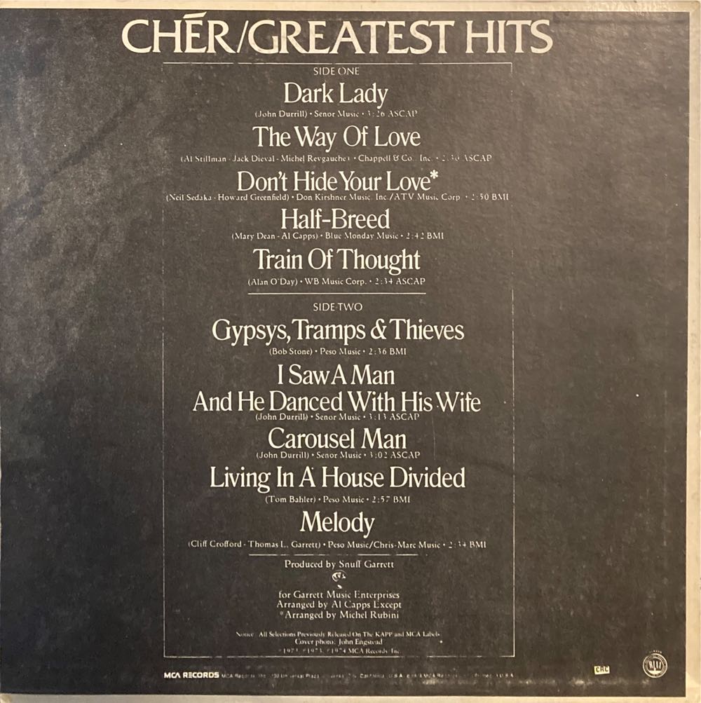 Greatest Hits - Cher (12”) music collectible - Main Image 2
