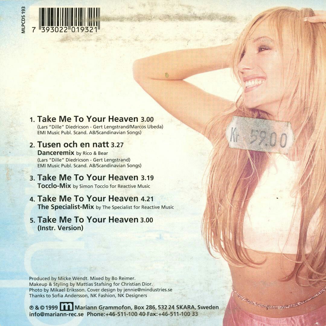 Take Me To Your Heaven - Charlotte Nilsson (CD) music collectible [Barcode 7393022019321] - Main Image 2