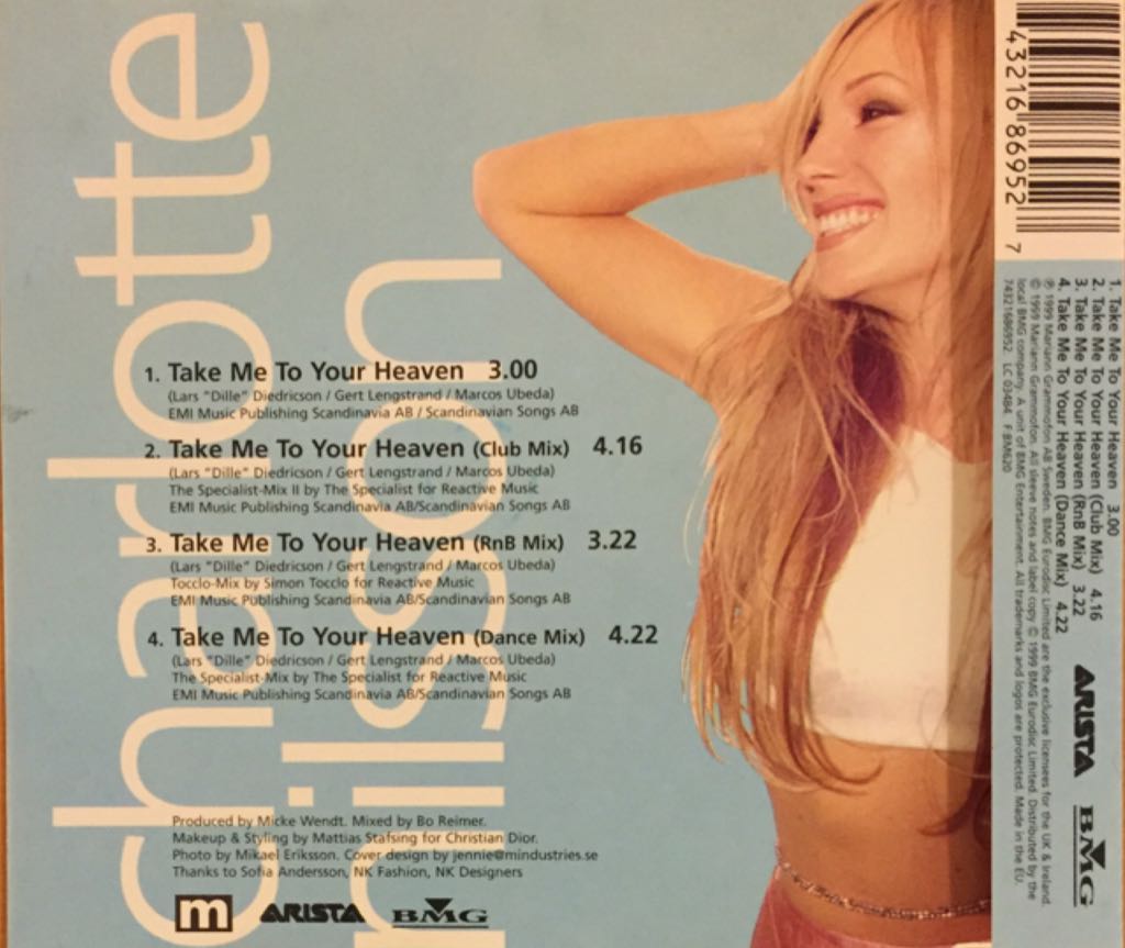 Take Me To Your Heaven - Charlotte Nilsson (CD) music collectible [Barcode 743216869527] - Main Image 2