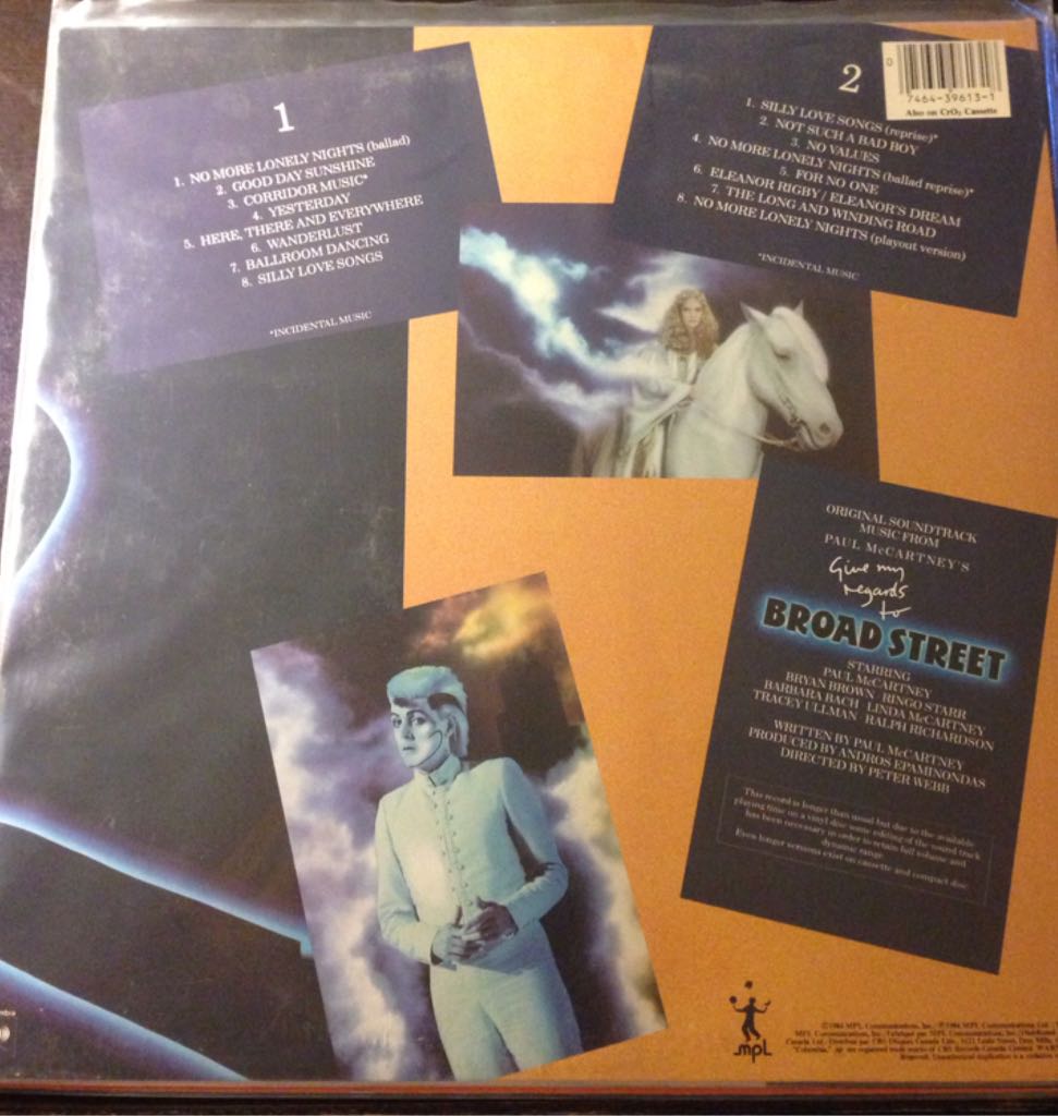 Give My Regards to Broad Street - McCartney, Paul (12” - 44) music collectible [Barcode 074643961318] - Main Image 2