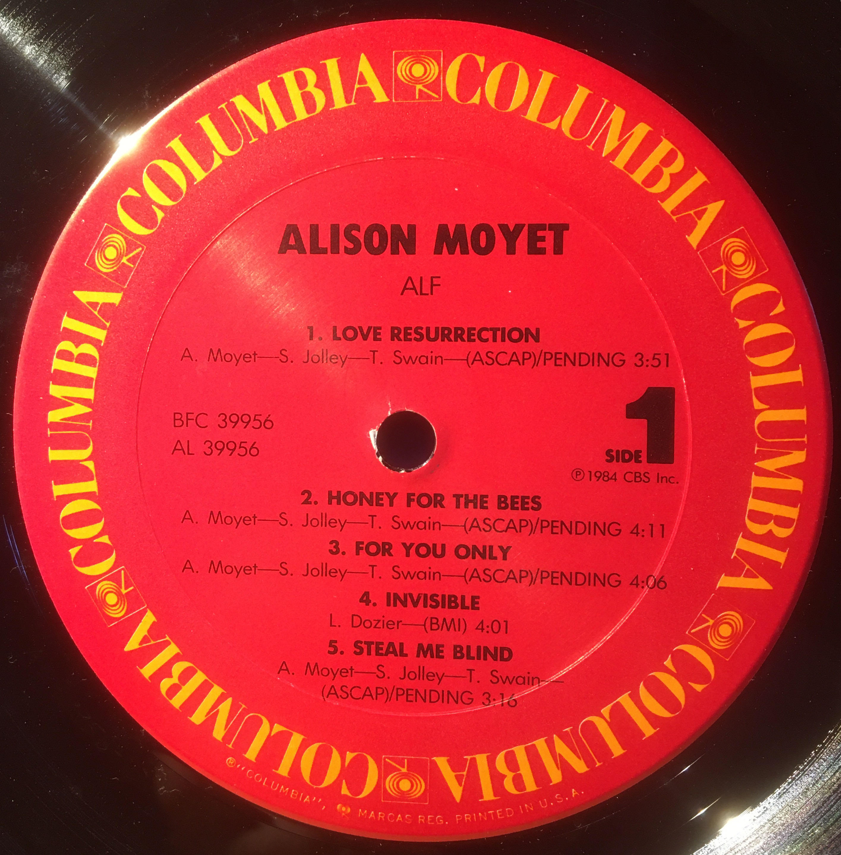 Alf - Moyet, Alison (12”) music collectible [Barcode 074643995610] - Main Image 3