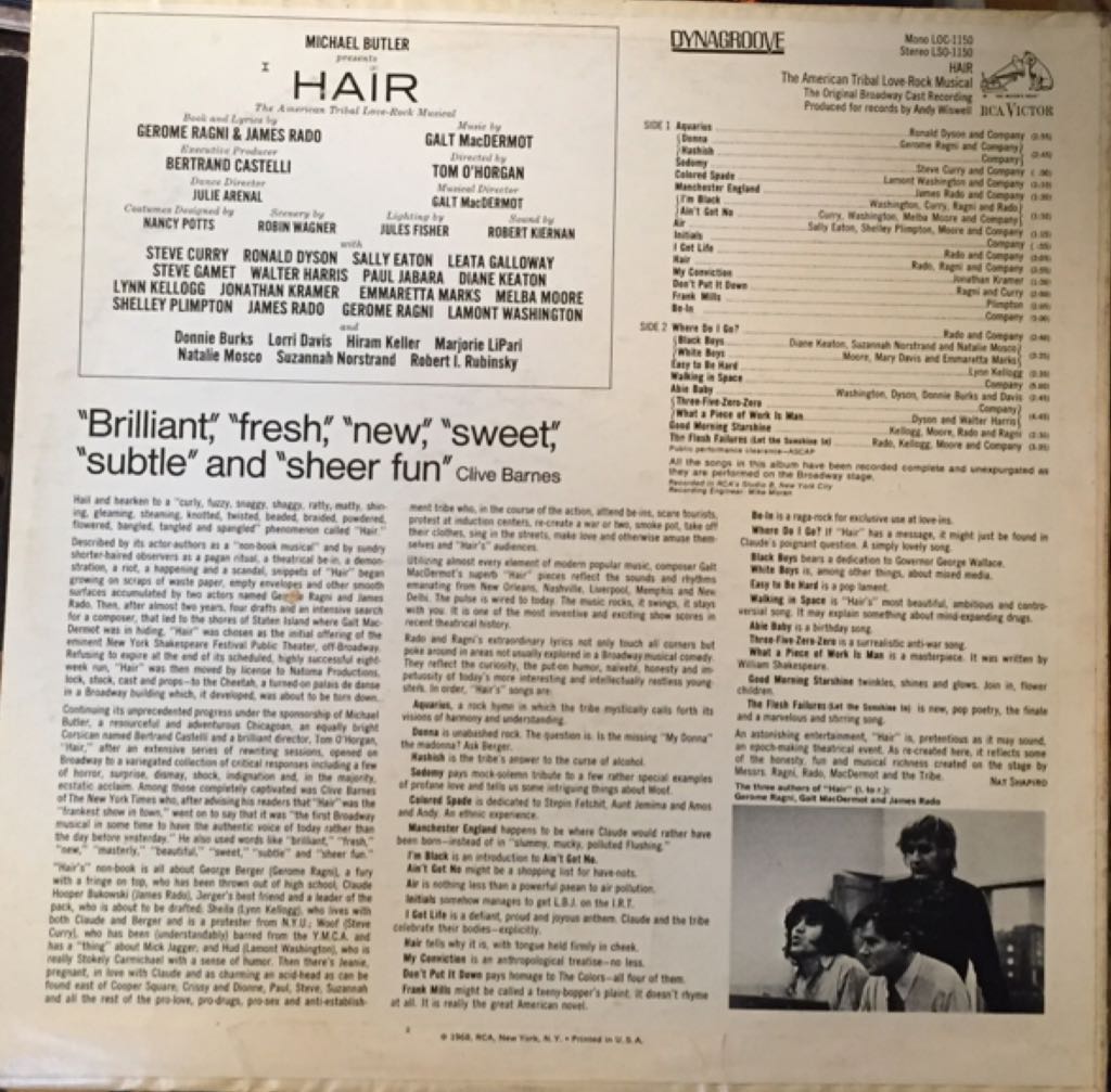 Hair - Soundtrack (12”) music collectible - Main Image 2