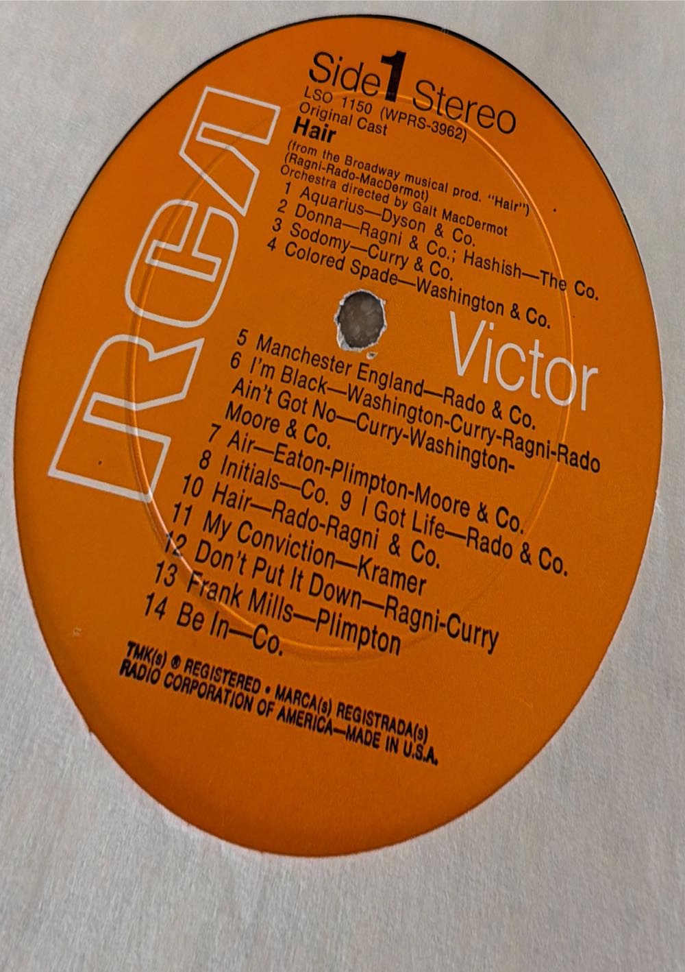 Hair - Soundtrack (12”) music collectible - Main Image 3