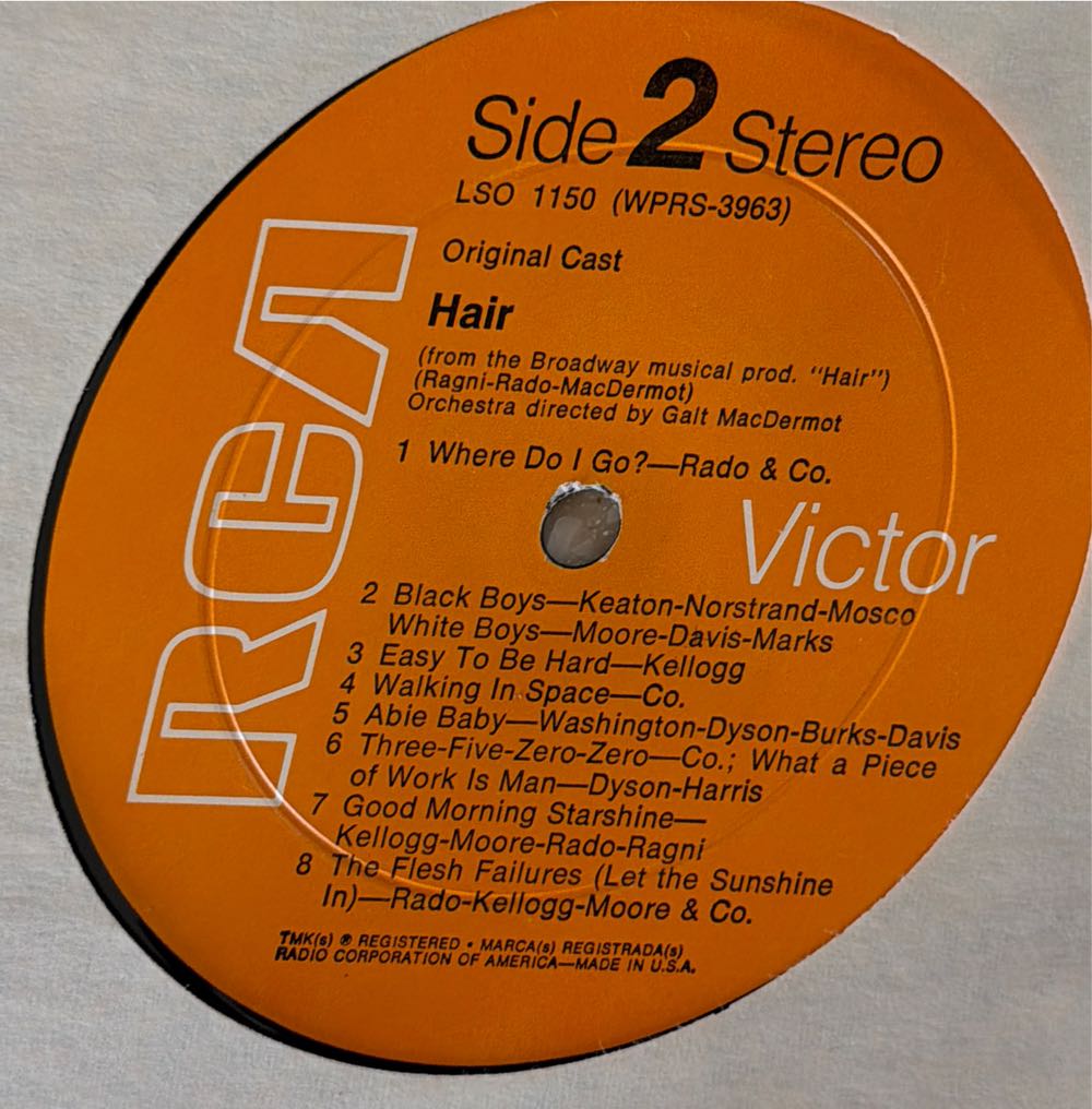 Hair - Soundtrack (12”) music collectible - Main Image 4