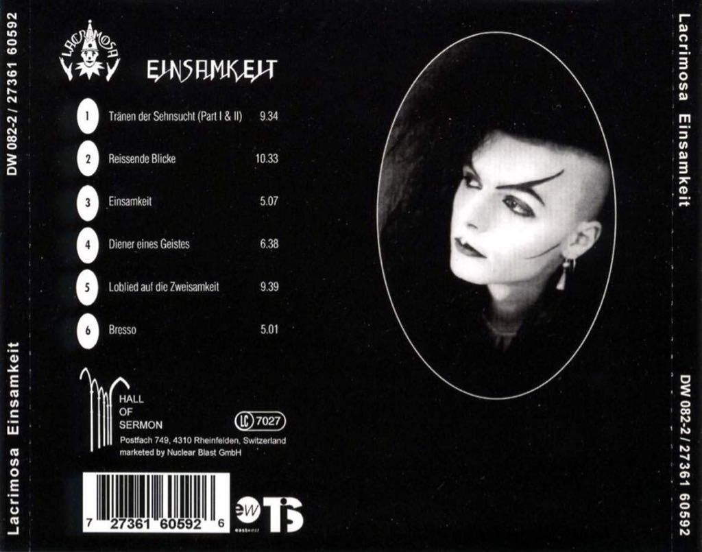 Einsamkeit - Lacrimosa (CD) music collectible [Barcode 727361605926] - Main Image 2