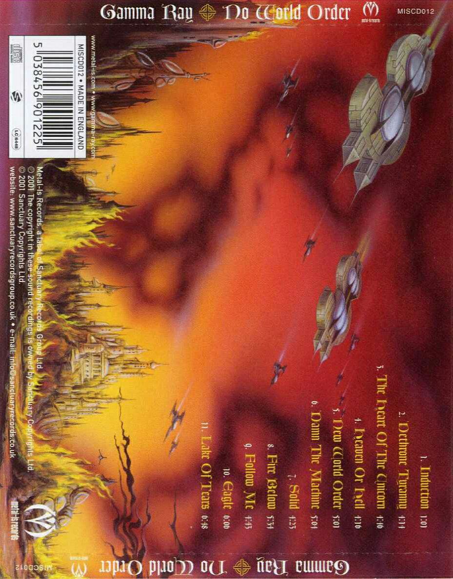 No World Order - Gamma Ray (CD) music collectible [Barcode 5038456901225] - Main Image 2