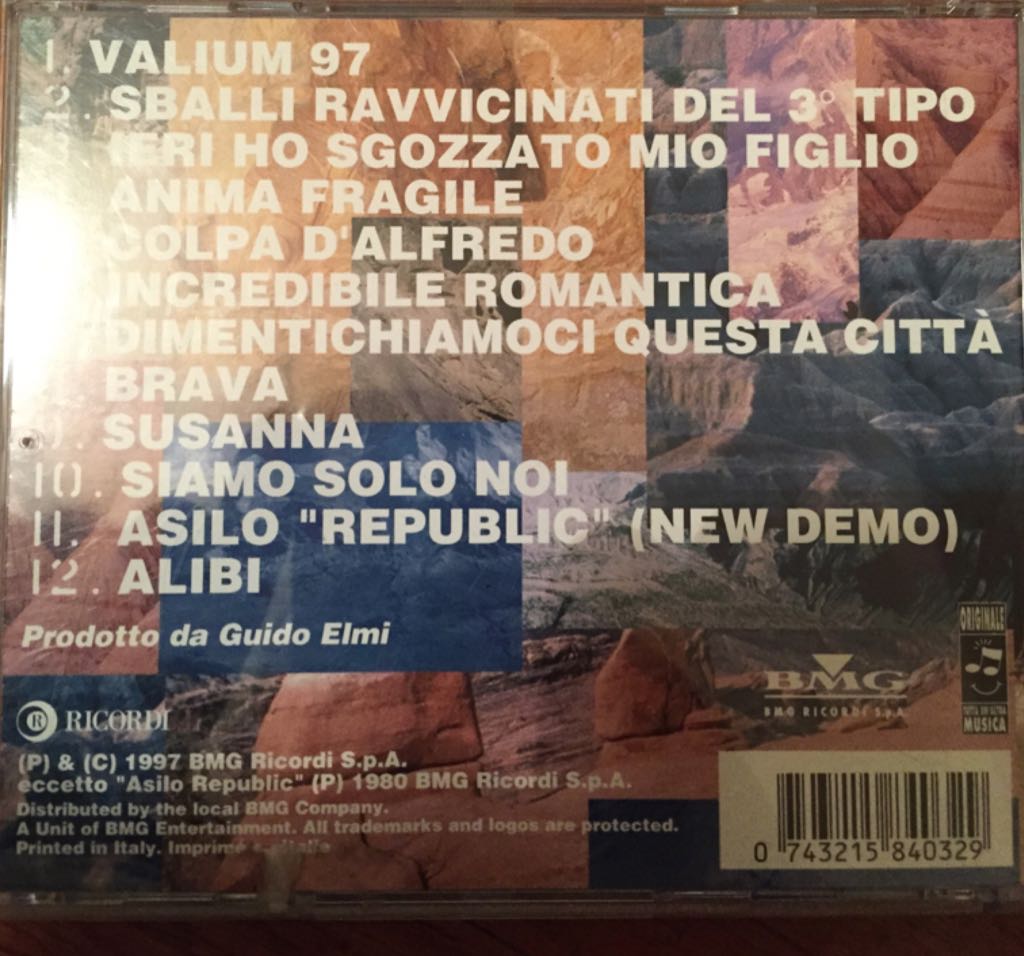Rock - Vasco Rossi (CD) music collectible [Barcode 743215840329] - Main Image 2