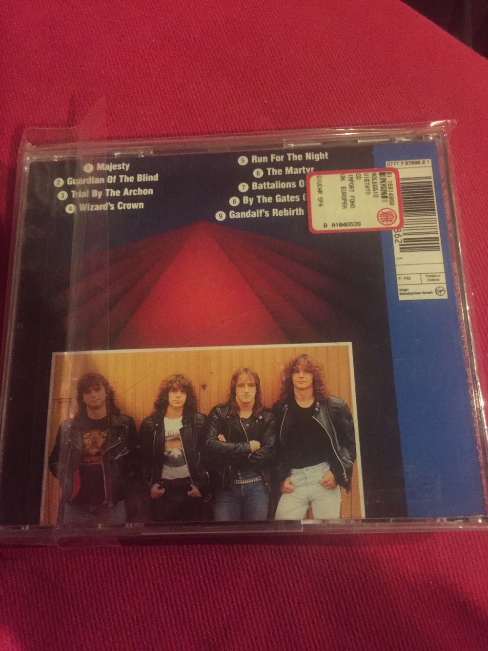 Battalions Of Fear - Blind Guardian (CD-R - 39) music collectible [Barcode 727701855325] - Main Image 2