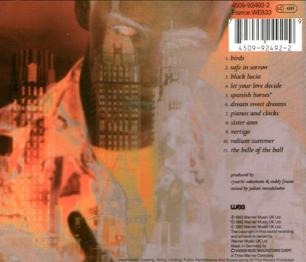 Dreamland - Aztec Camera (CD - 52) music collectible [Barcode 093624507628] - Main Image 2