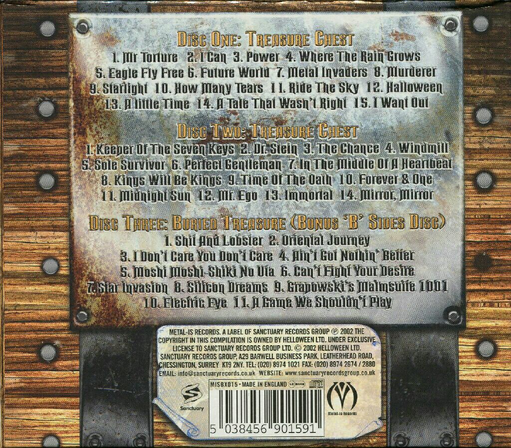 Treasure Chest - Helloween music collectible [Barcode 060768523029] - Main Image 2