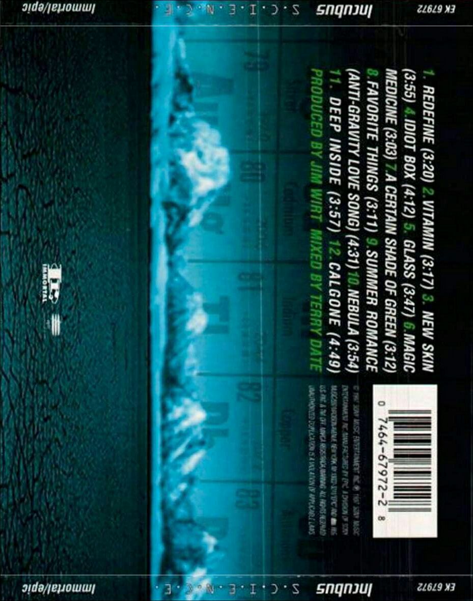 S.C.I.E.N.C.E. - Incubus (CD - 56) music collectible [Barcode 074646797228] - Main Image 2