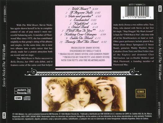 Wild Heart, The - Nicks, Stevie (CD) music collectible [Barcode 724357603720] - Main Image 2