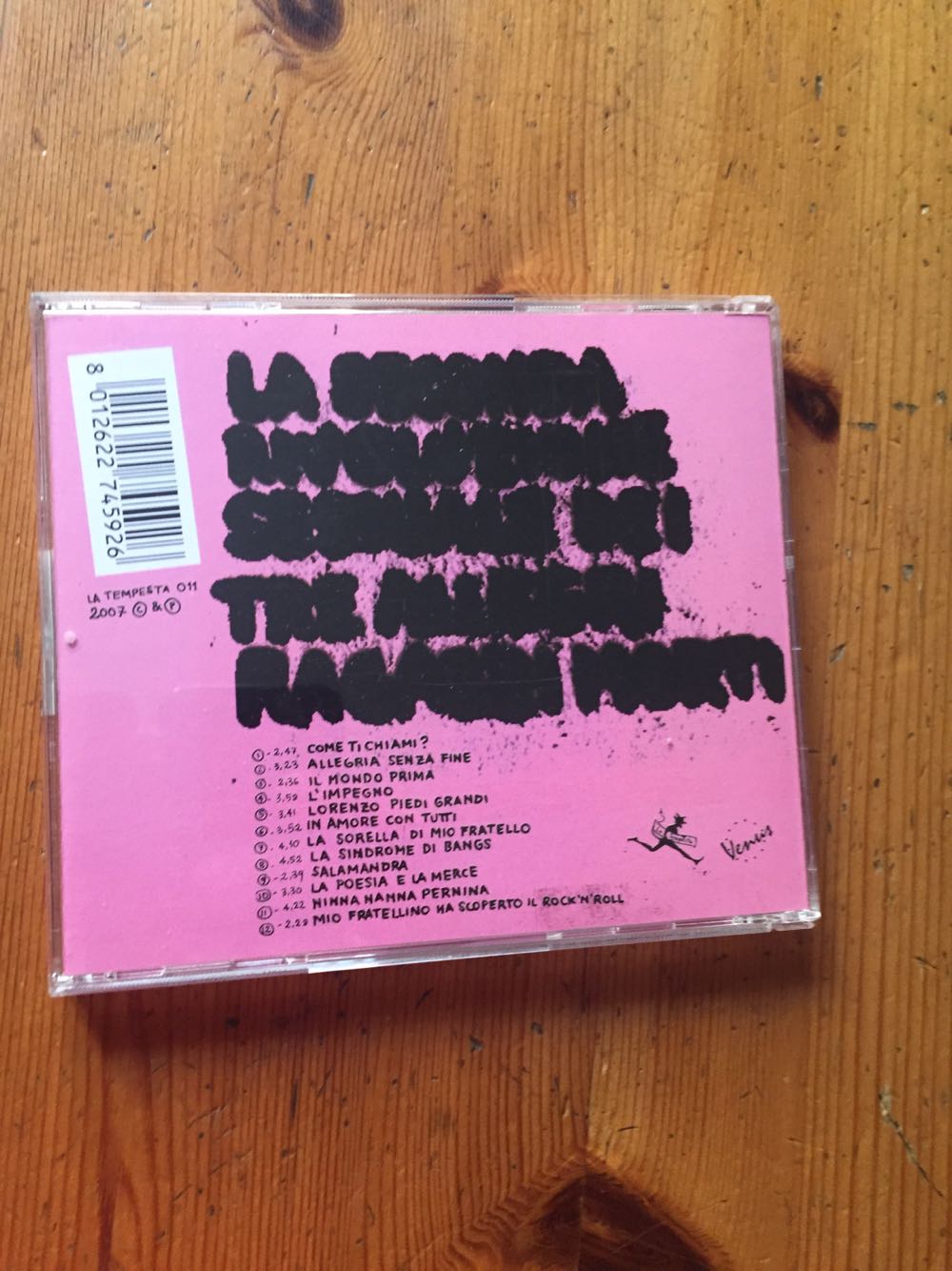 La Seconda Rivoluzione Sessuale - Tre Allegri Ragazzi Morti (CD) music collectible [Barcode 8012622745926] - Main Image 4