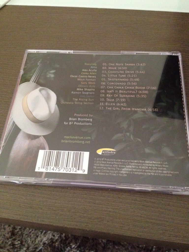 In the Spirit of Jobim - Brian Bromberg (CD) music collectible [Barcode 181475703129] - Main Image 2