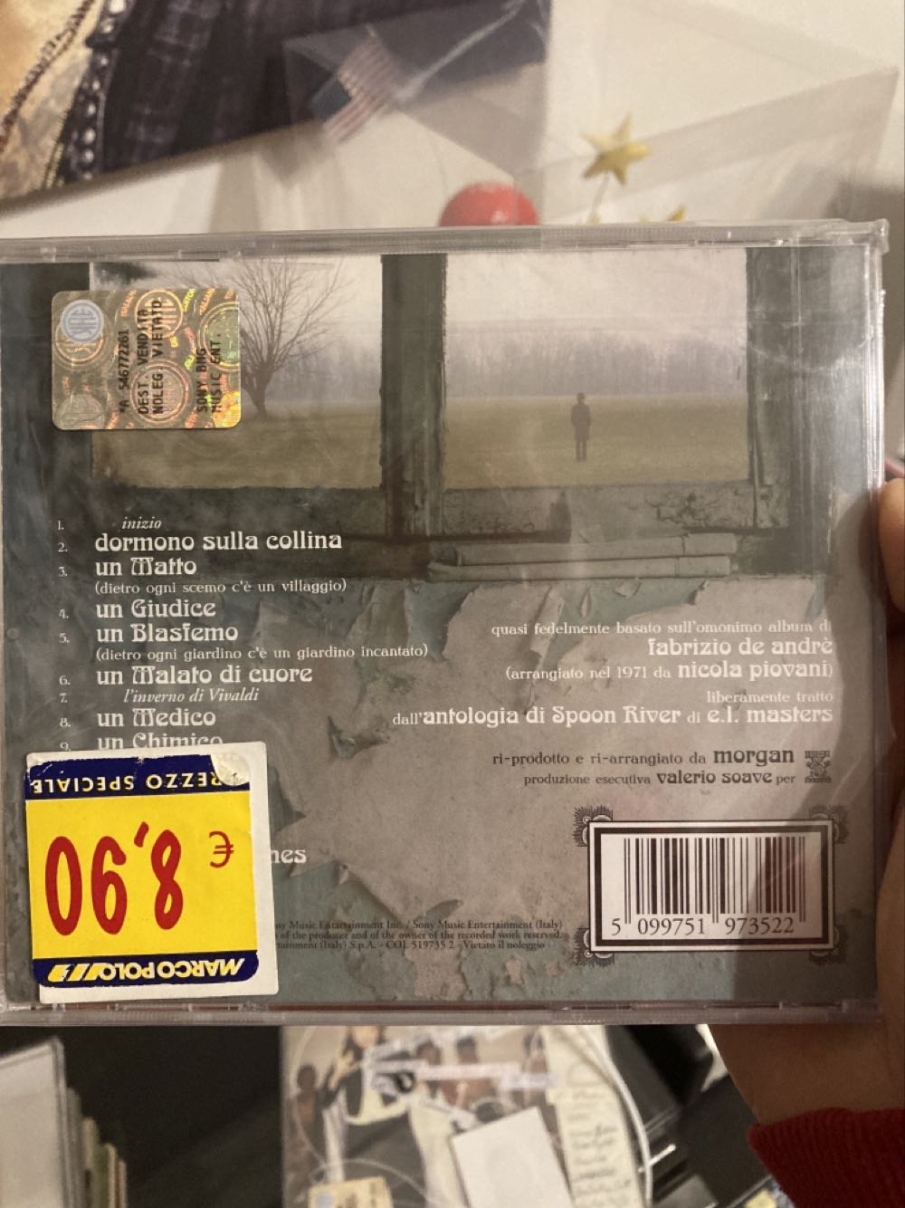 Non Al Denaro Non All’amore Né Al Cielo - Morgan (CD) music collectible - Main Image 2