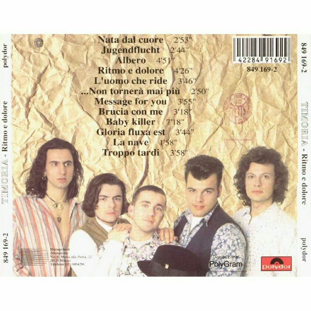 Ritmo E Dolore - Timoria music collectible - Main Image 2