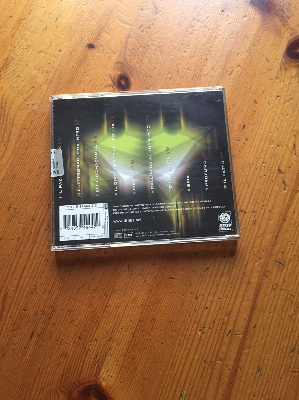 Elettromacumba - Litfiba (CD) music collectible [Barcode 724352494422] - Main Image 4