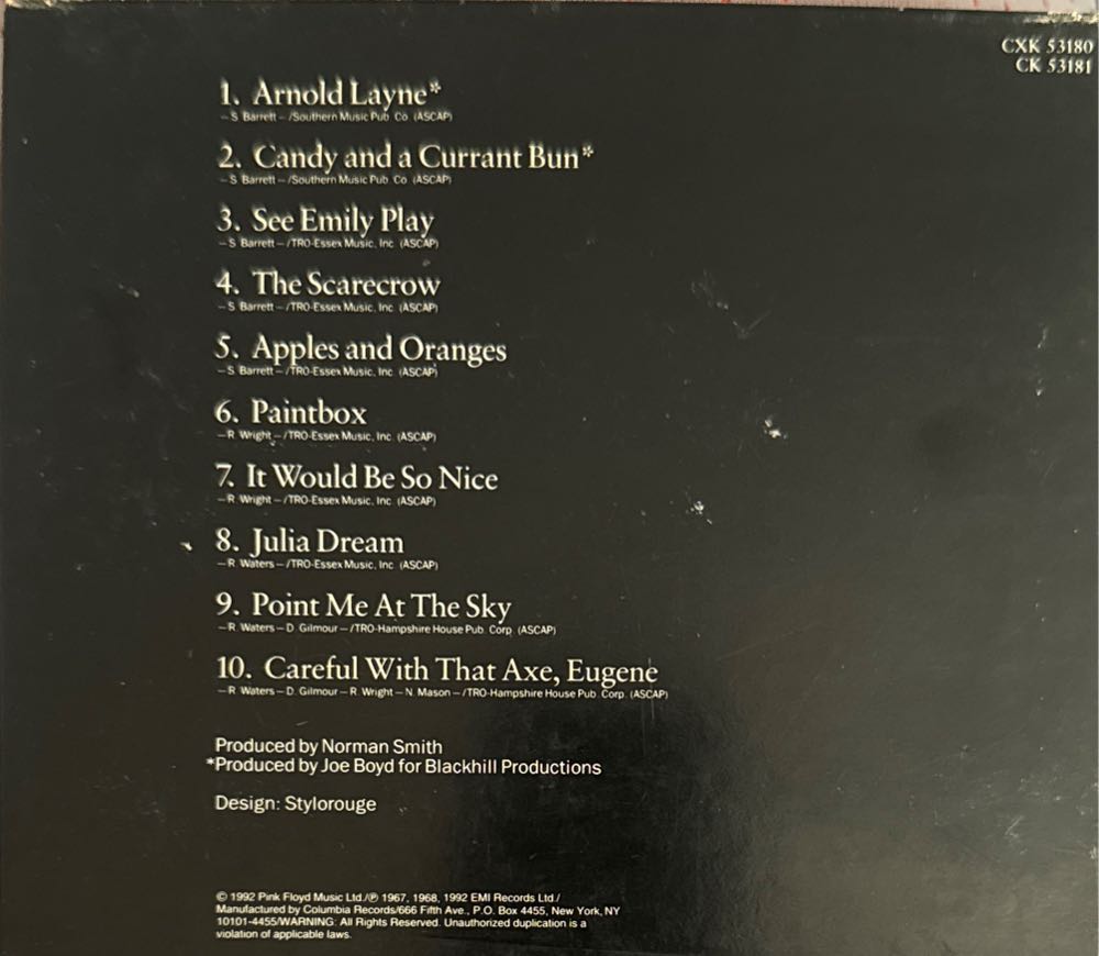 The Early Singles - Pink Floyd (CD - 34) music collectible - Main Image 3
